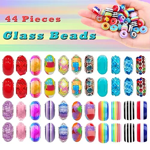 109 Charm Bracelet Making Kit,Jewelry Beads DIY Craft for Girls, Jewelry Christmas Gift Set,Arts and Crafts for Kids Girls Age 6-8-12