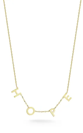 14K Italian Gold Hope Necklace