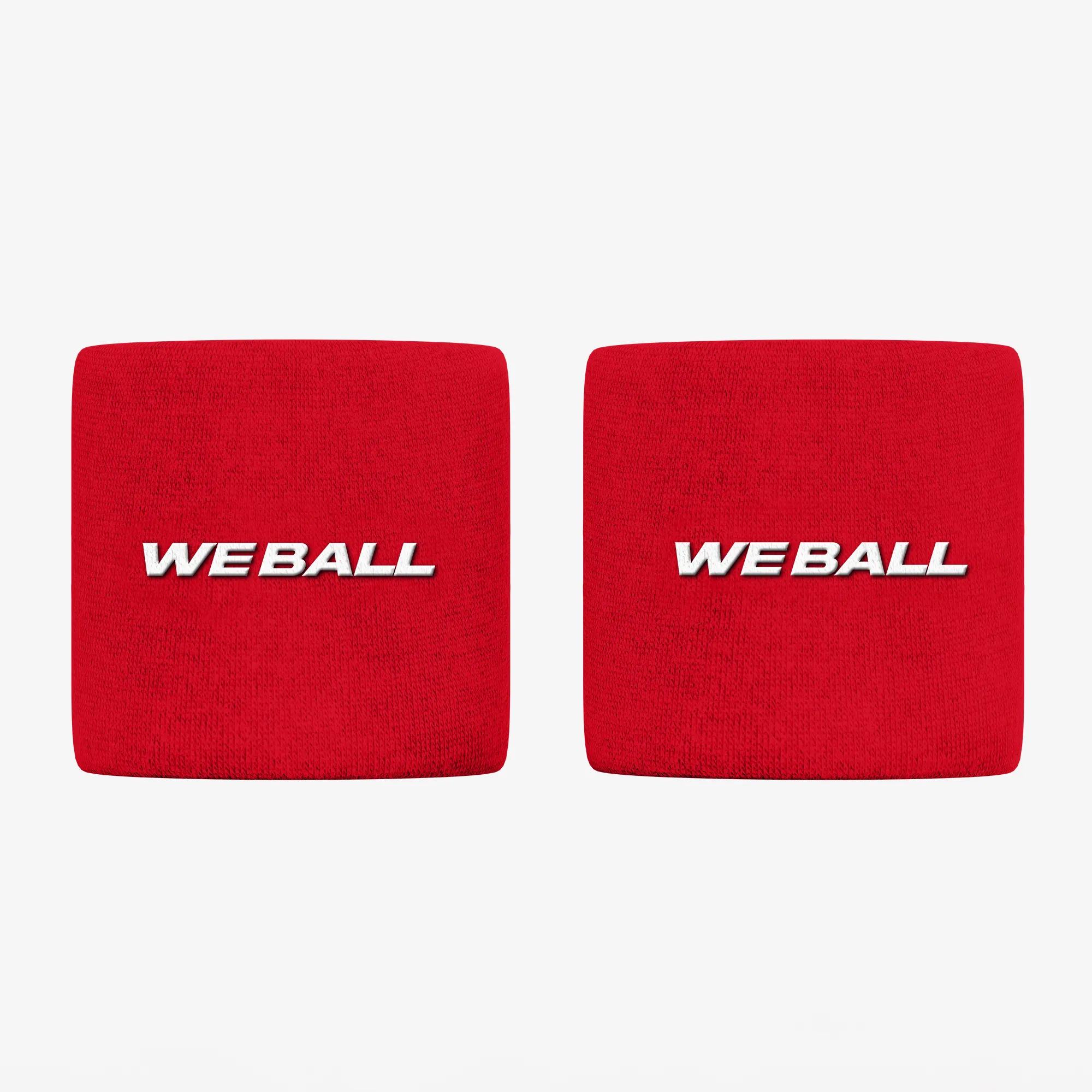 3" WRISTBANDS (RED, 2-PACK)
