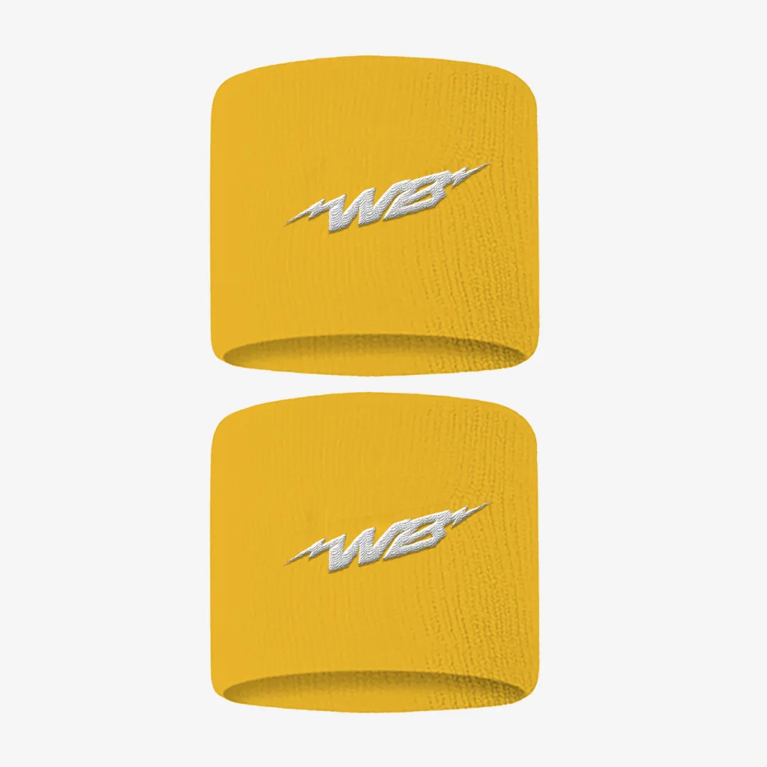 3" WRISTBANDS (YELLOW, 2-PACK)