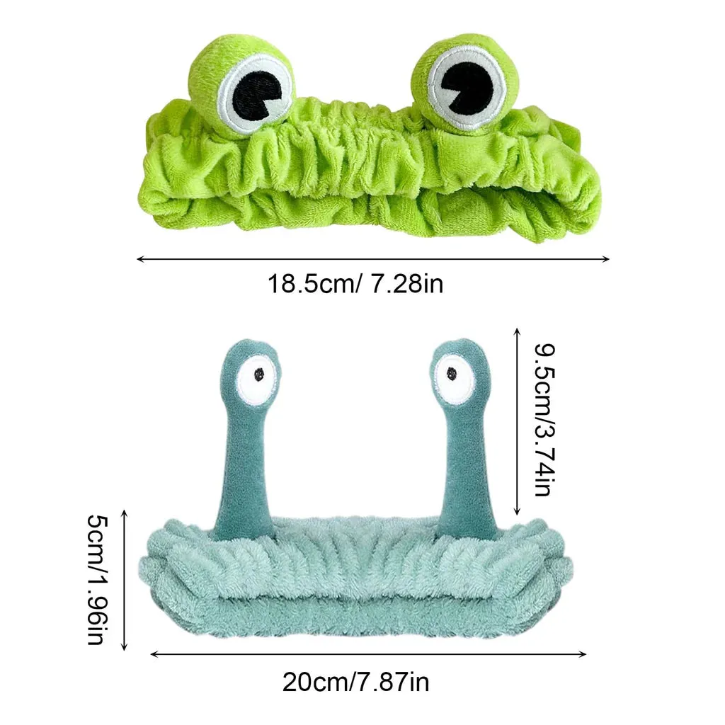 4 Pcs Spa Headband, Skincare Headband Frog
