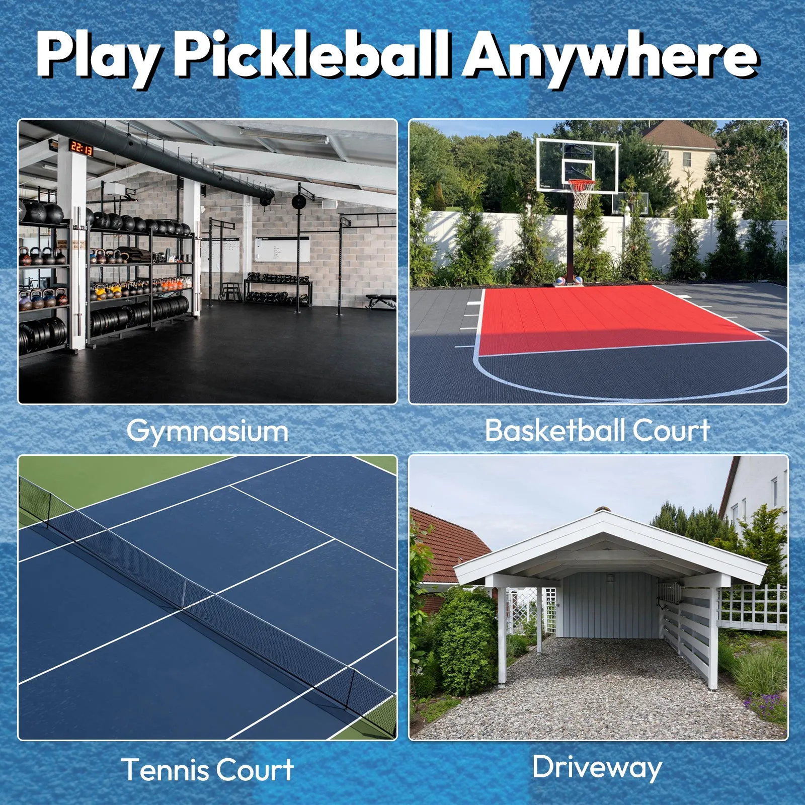 A11N Temporary Pickleball Court Lines