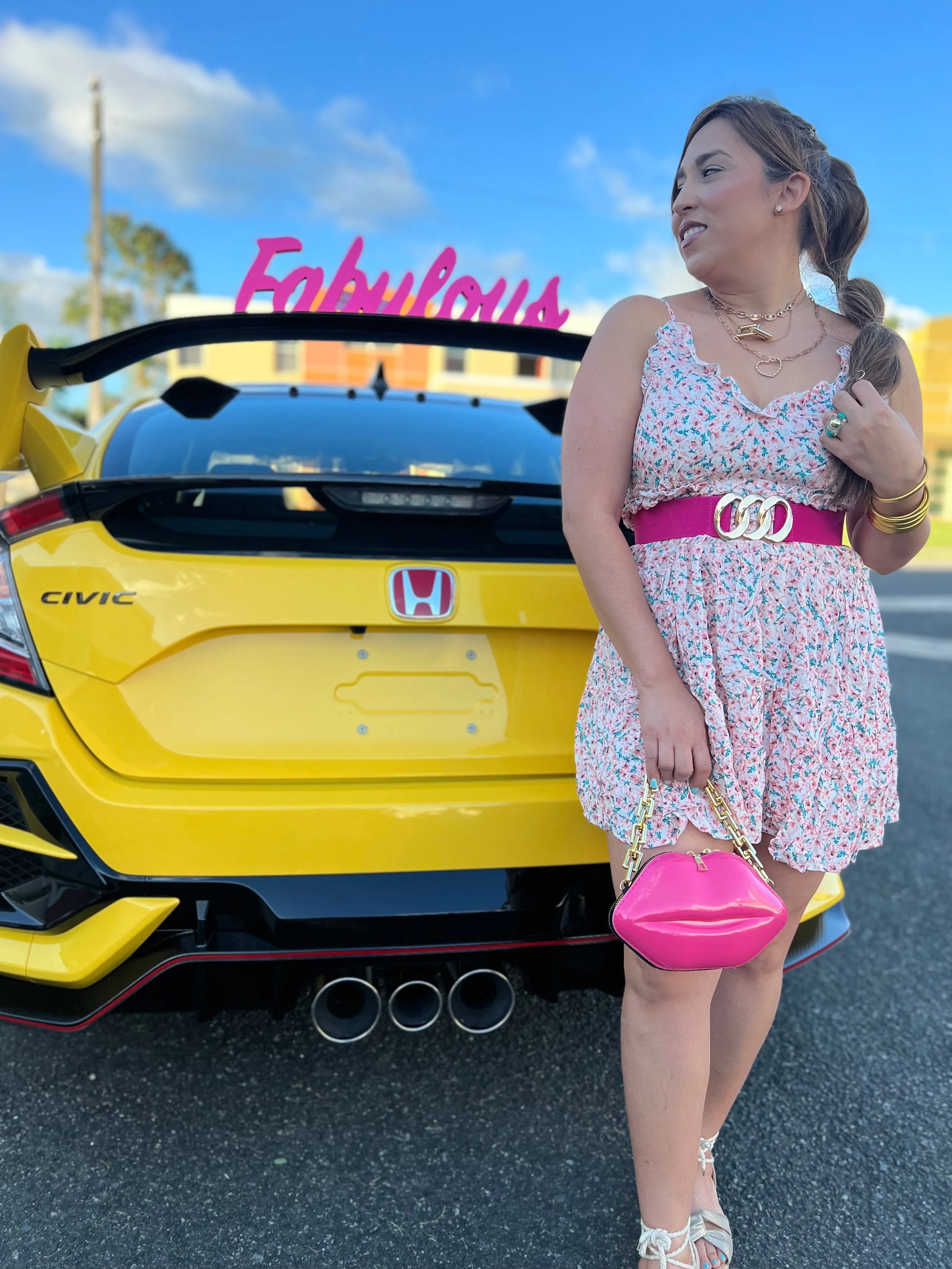 Barbie Pink Elastic Belt