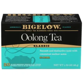 Bigelow - Tea Oolong, 20 Bags, 1.5 oz - Pack of 6