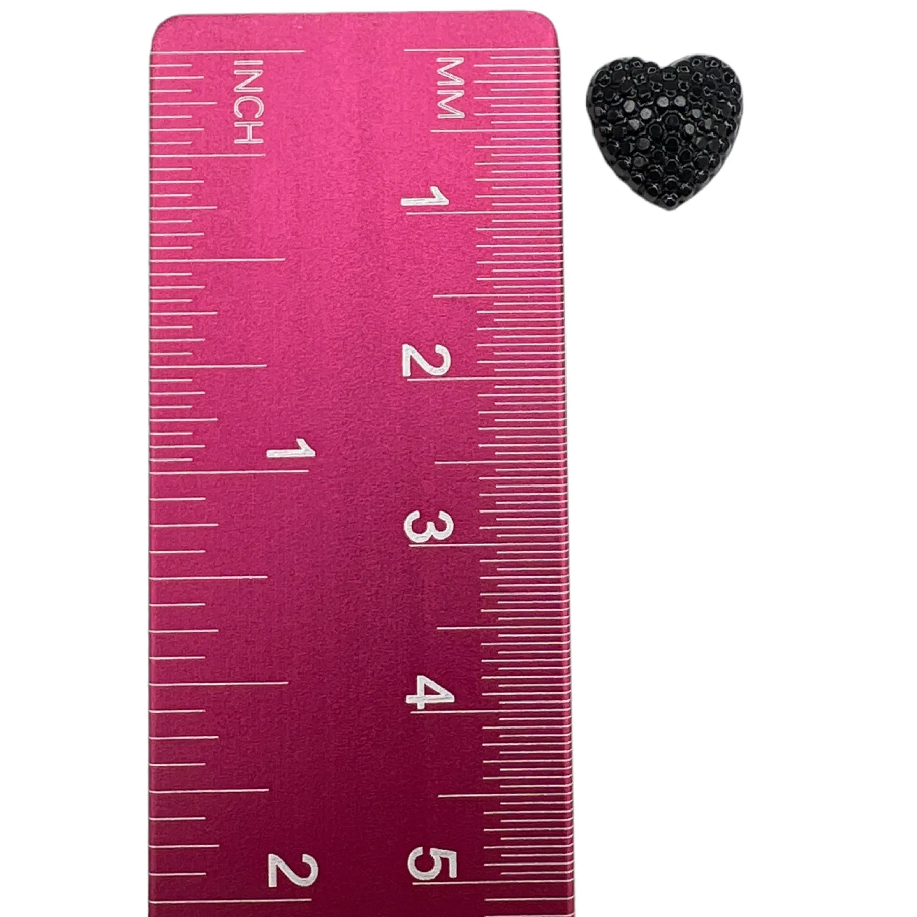 Bubble Heart Studs Hypoallergenic Earrings for Sensitive Ears Made with Plastic Posts