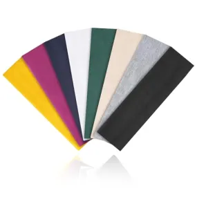 Buyisgle Workout Headbands for Women Non Slip - 8PCS Elastic Sport Head Bands for Women's Hair, Sweat Headband for Athletic Yoga Running Gym