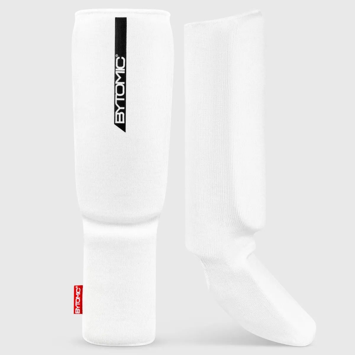 Bytomic Red Label Elasticated Shin-Instep White/Black