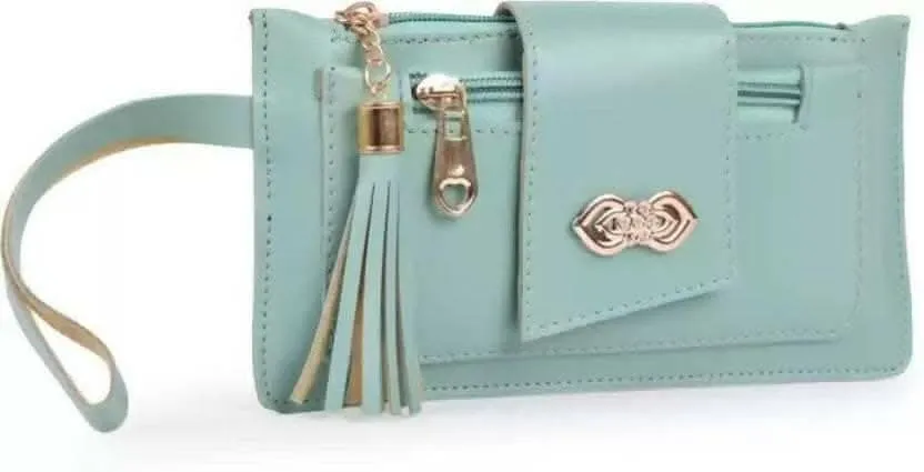 Casual Green Clutch for Women / girls