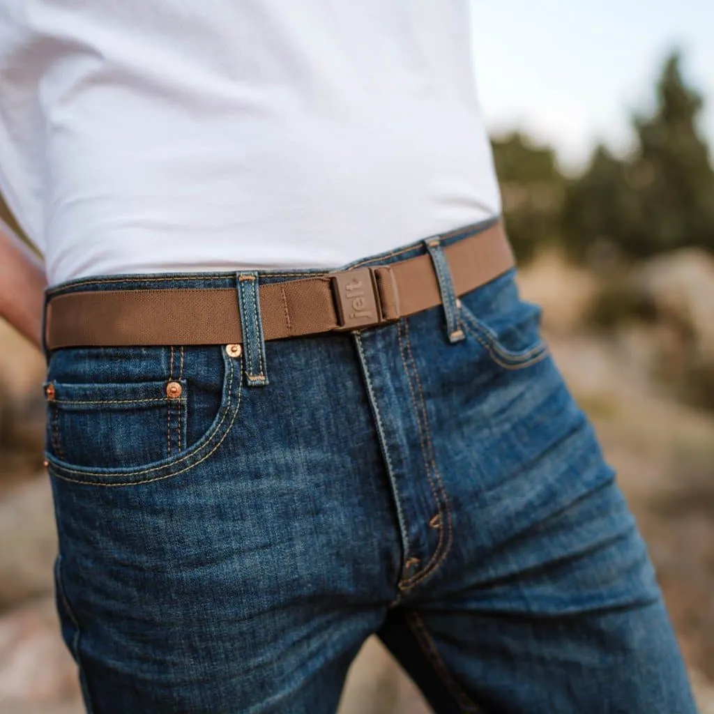 Chestnut Brown JeltX Adjustable Elastic Belt