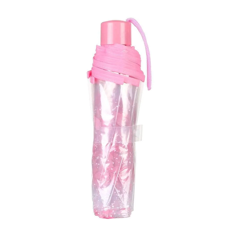 Chic Cherry Blossom UV-Proof Sunshade with Extended Grip Handle