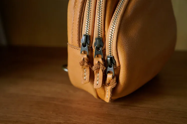 Chic Leather Mini Backpack Purse Black Leather Shoulder Bag