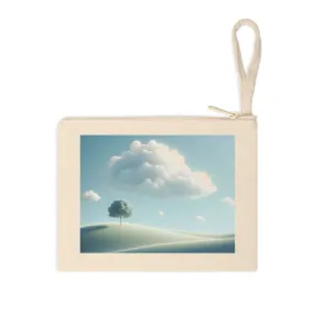 Cloudy day and tree, nature  Accessory Zipper Pouch