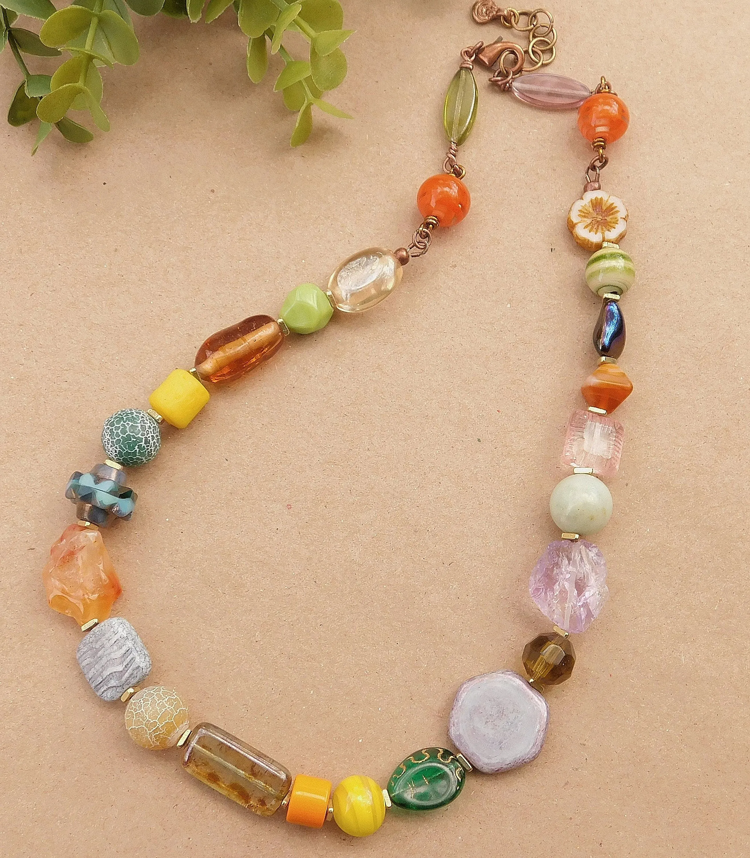 Colorful Bead Soup Necklace