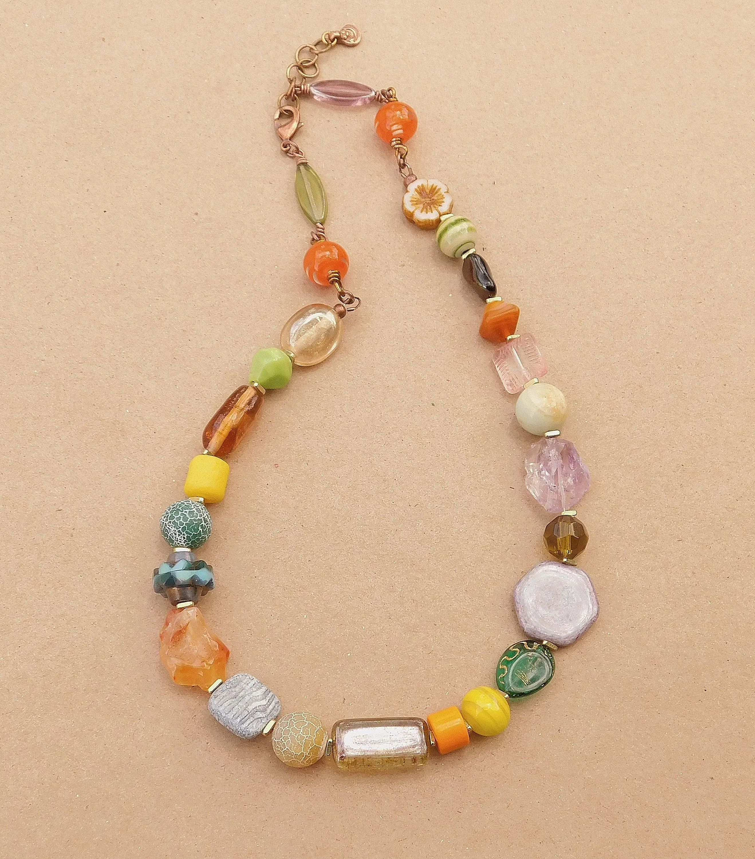 Colorful Bead Soup Necklace