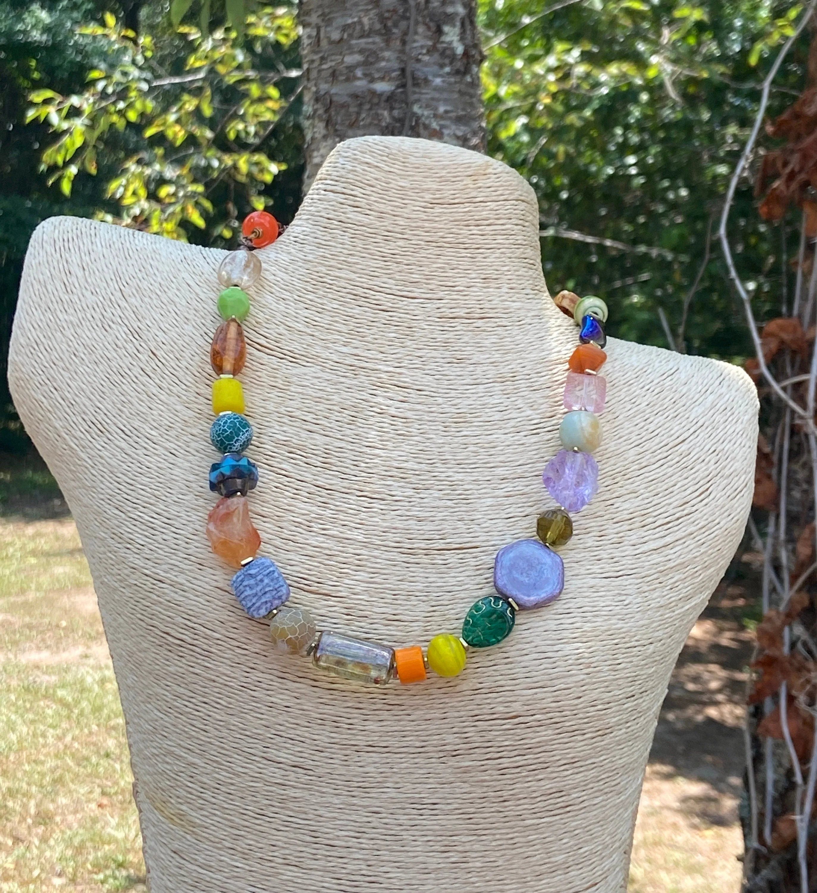 Colorful Bead Soup Necklace