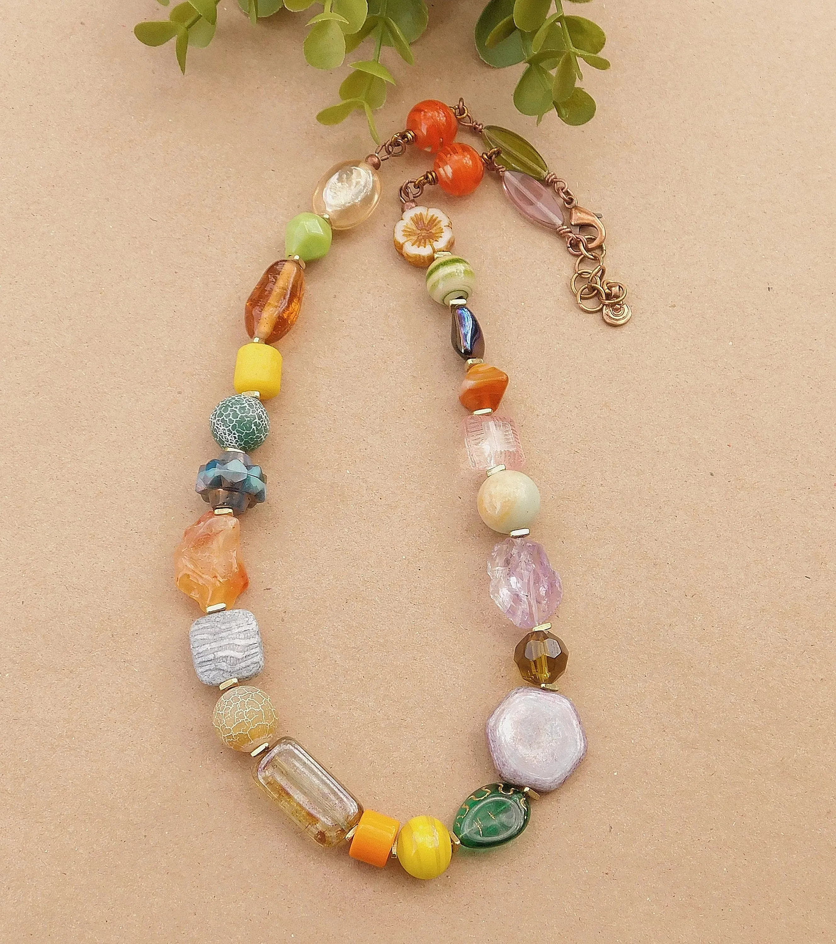 Colorful Bead Soup Necklace