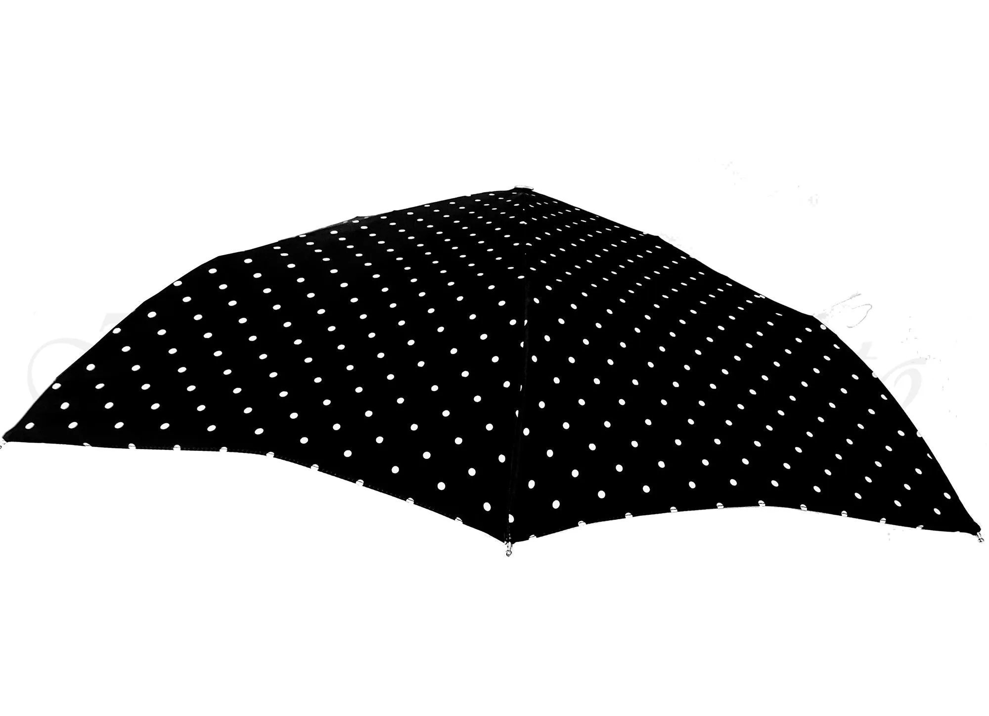 Compact Folding Polka Dot Umbrella