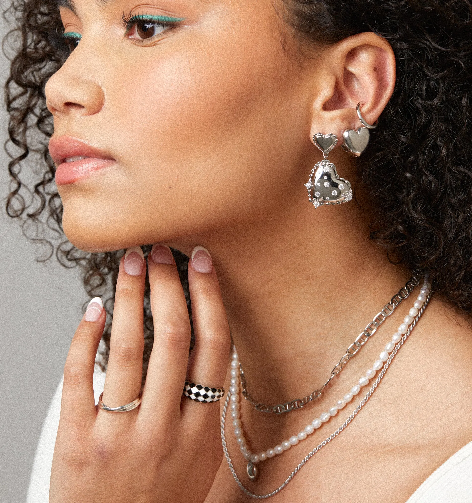 Crystal Heart Earrings