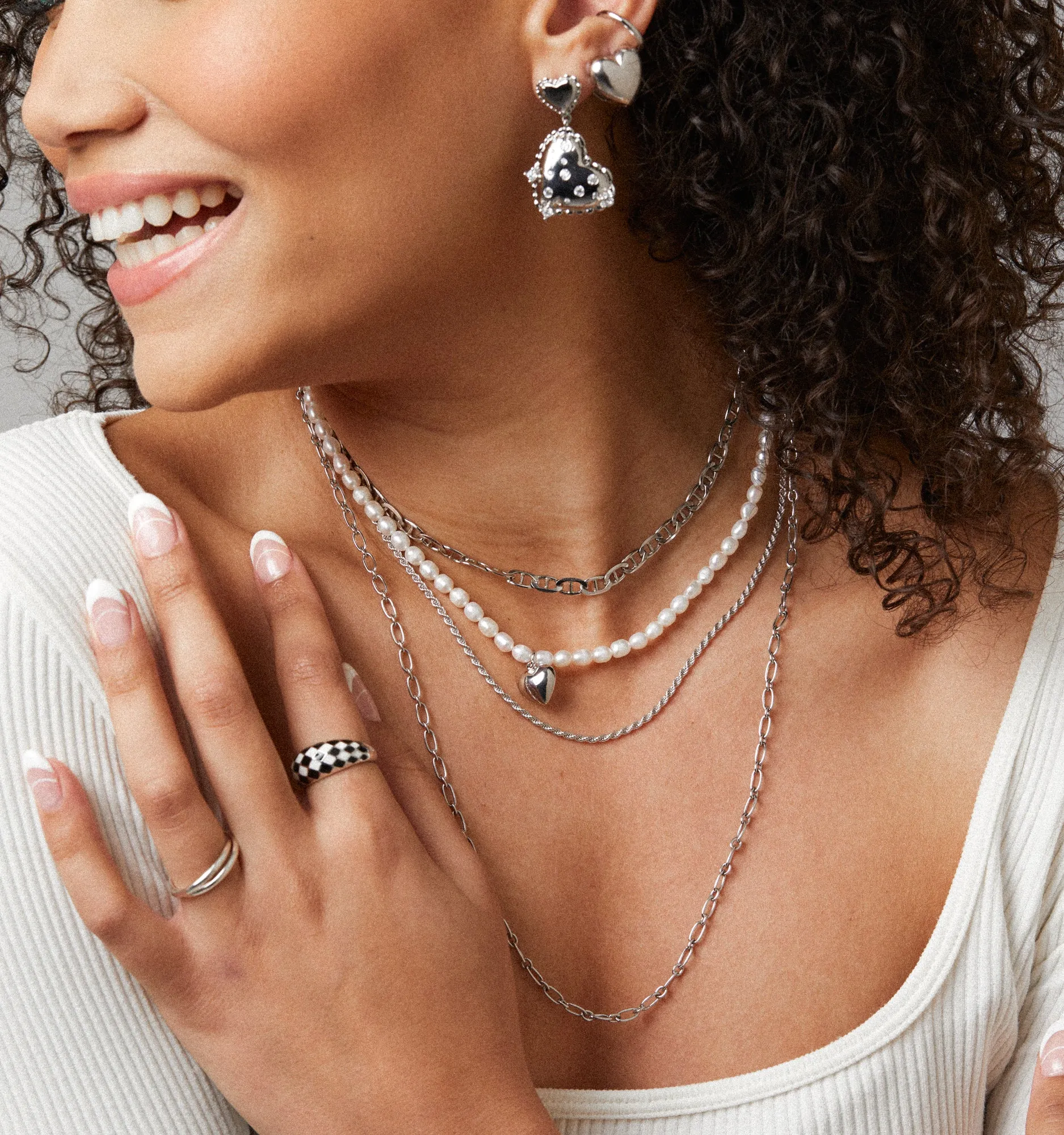 Crystal Heart Earrings