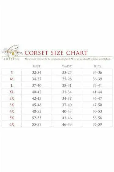 Deluxe 4 Piece Sexy Gothic Devil Corset Halloween Costume