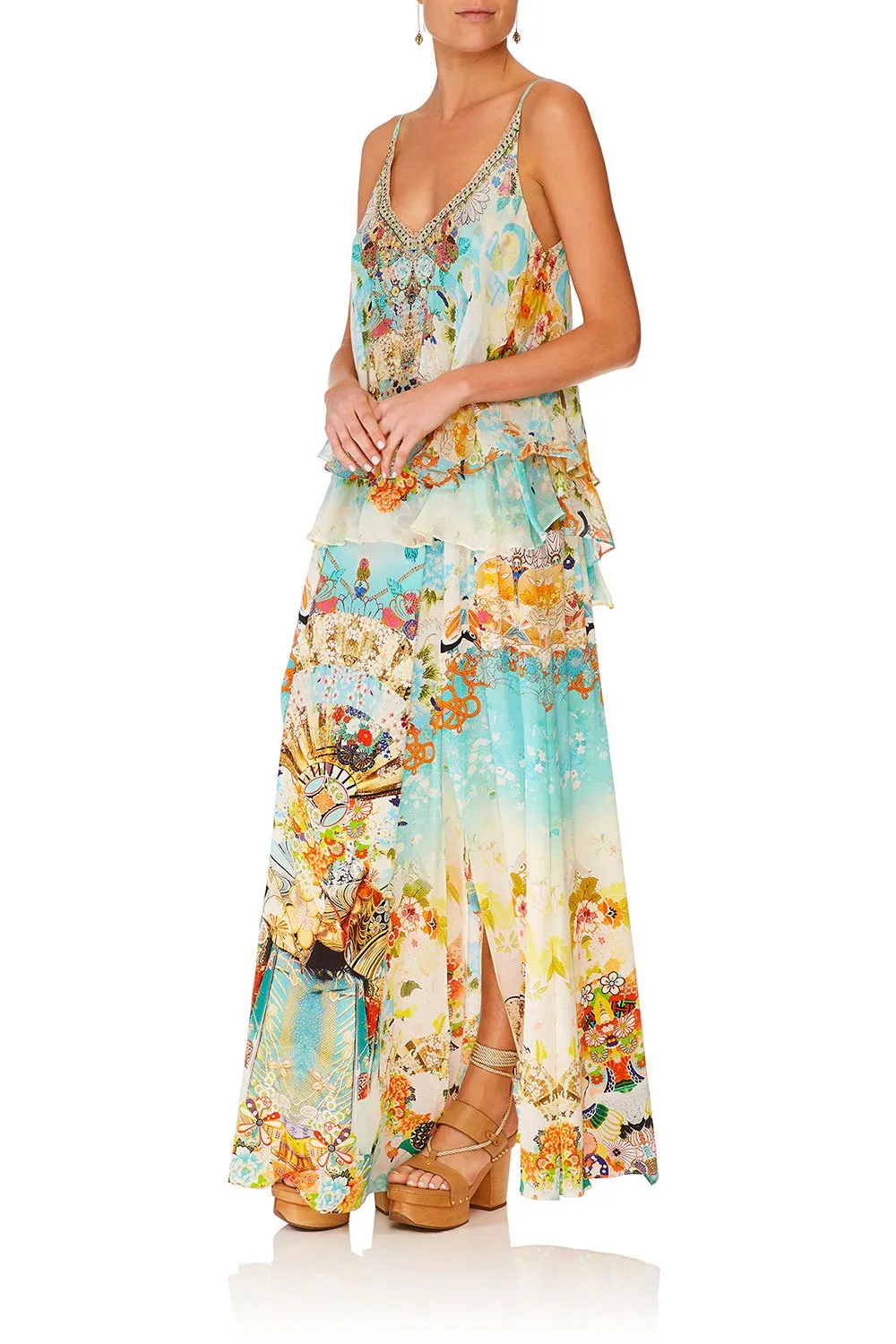DOUBLE LAYERED CAMI RETRO'S RAINBOW