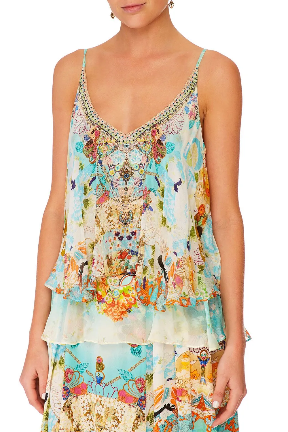 DOUBLE LAYERED CAMI RETRO'S RAINBOW