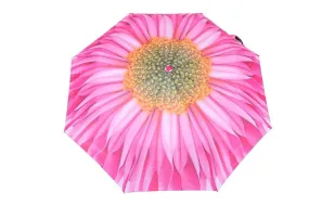 FabSeasons Green Floral Digital Printed Semi Automatic 3 fold Umbrella