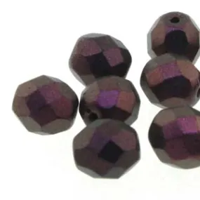 Fire Polished 4mm Purple Bronze 40/Strand