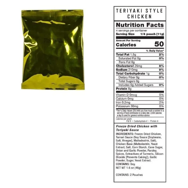 Freeze Dried Meat Bucket (60 Serving) and 20 Servings of Rice