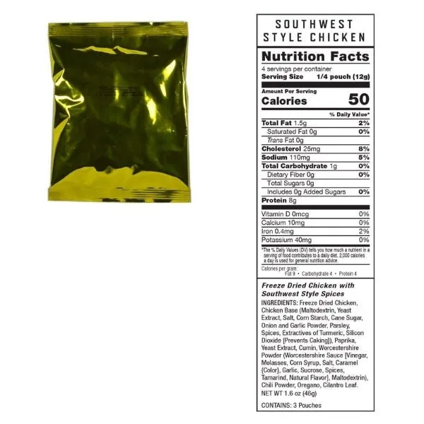 Freeze Dried Meat Bucket (60 Serving) and 20 Servings of Rice