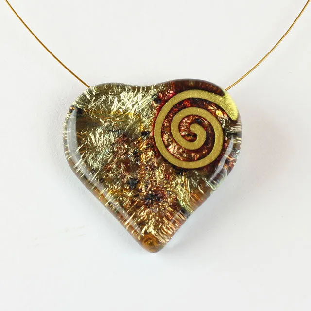 Handmade Uniquely Shaped Fused Glass Necklaces