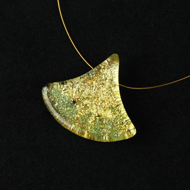 Handmade Uniquely Shaped Fused Glass Necklaces