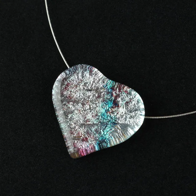 Handmade Uniquely Shaped Fused Glass Necklaces