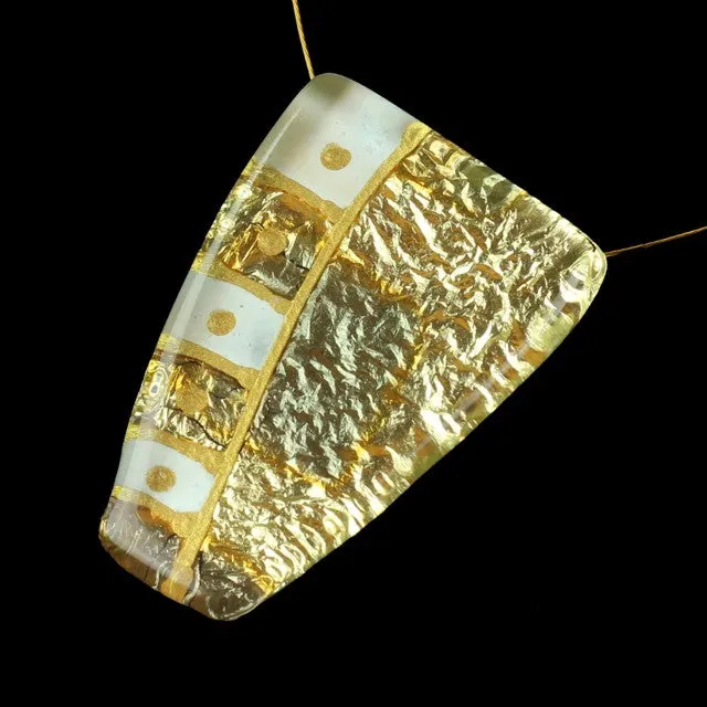 Handmade Uniquely Shaped Fused Glass Necklaces