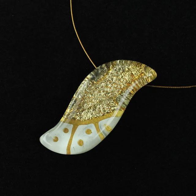 Handmade Uniquely Shaped Fused Glass Necklaces