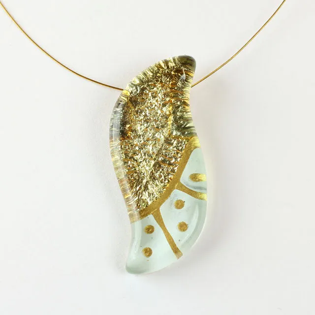 Handmade Uniquely Shaped Fused Glass Necklaces