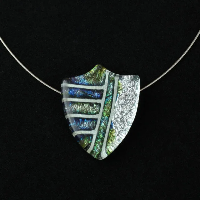 Handmade Uniquely Shaped Fused Glass Necklaces