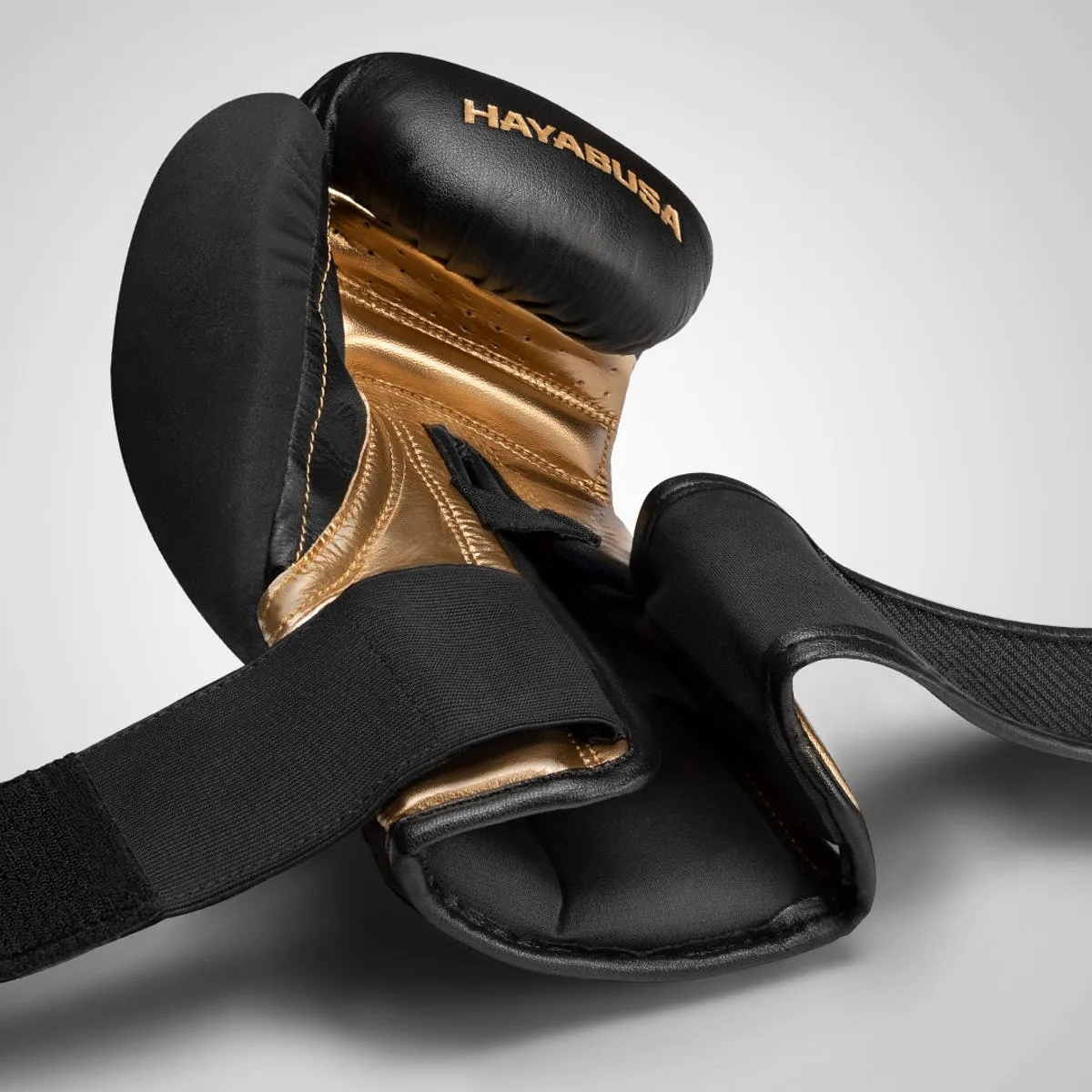 HAYABUSA T3 BOXING GLOVES - BLACK/GOLD