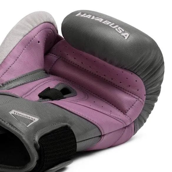 HAYABUSA T3 BOXING GLOVES - GREY/ORCHID
