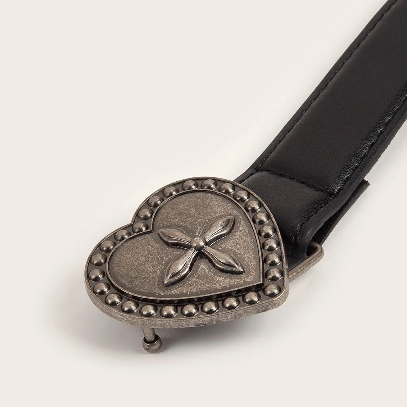 Heart PU leather adjustable belt