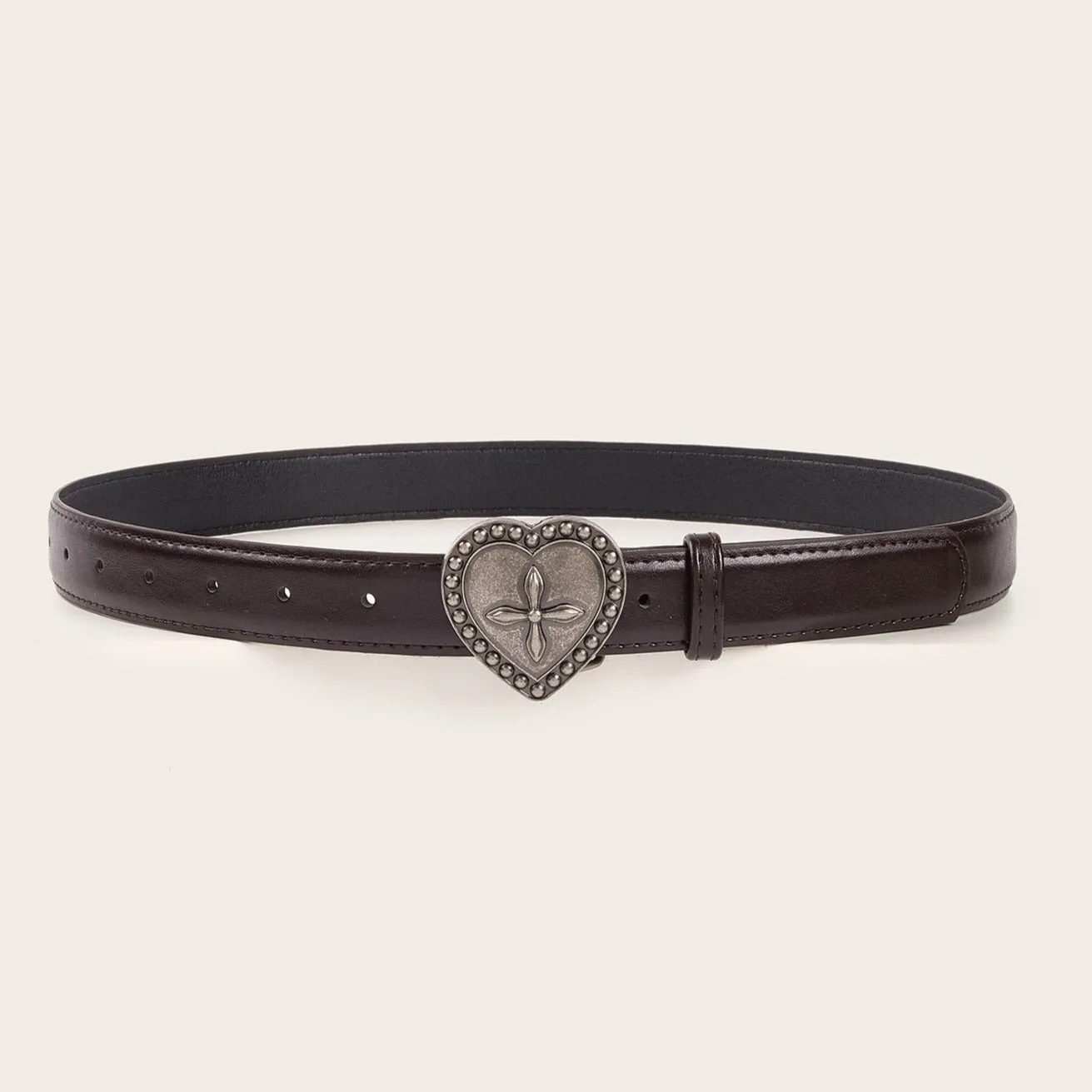 Heart PU leather adjustable belt