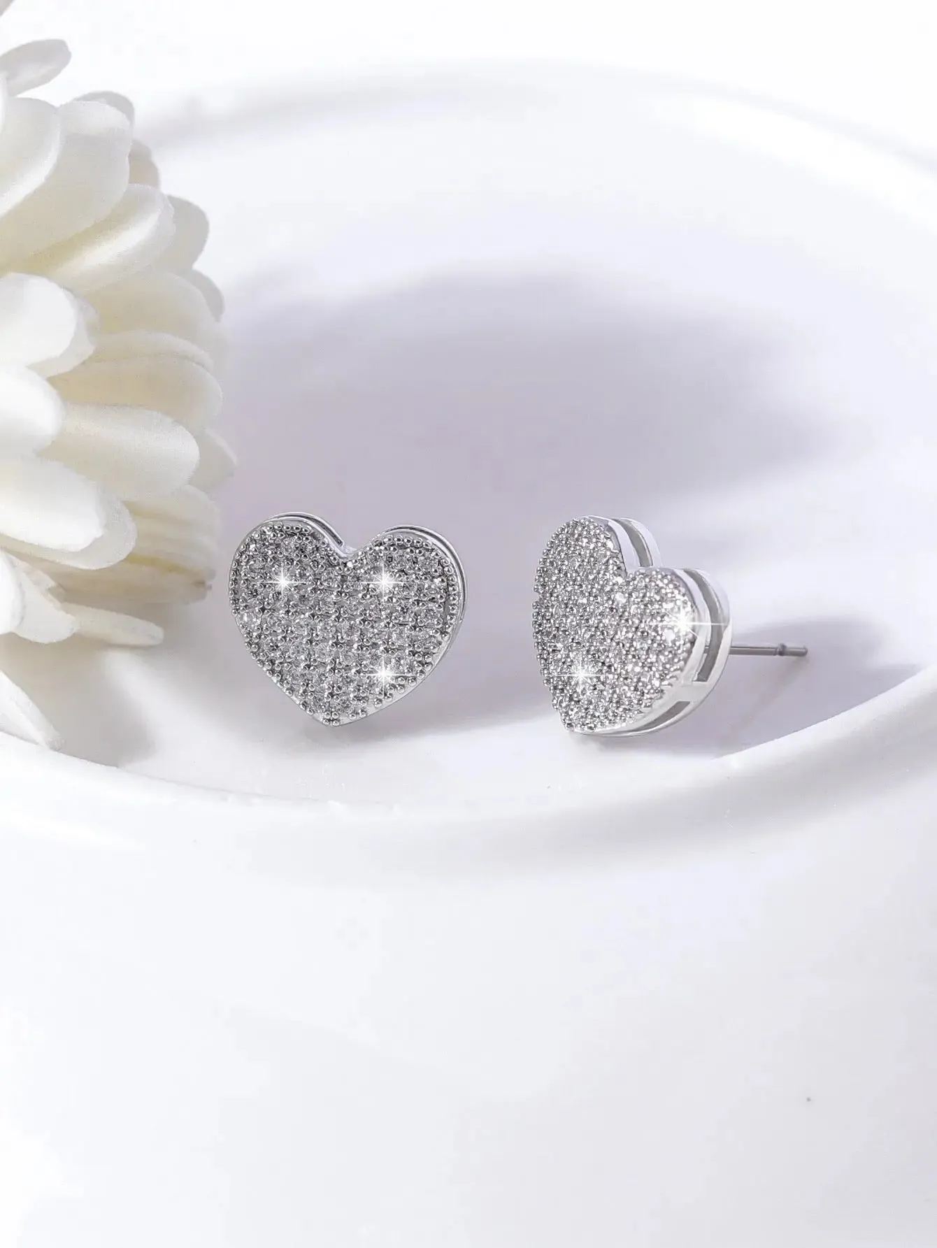 Heart Shaped Post Earrings