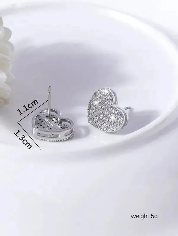 Heart Shaped Post Earrings