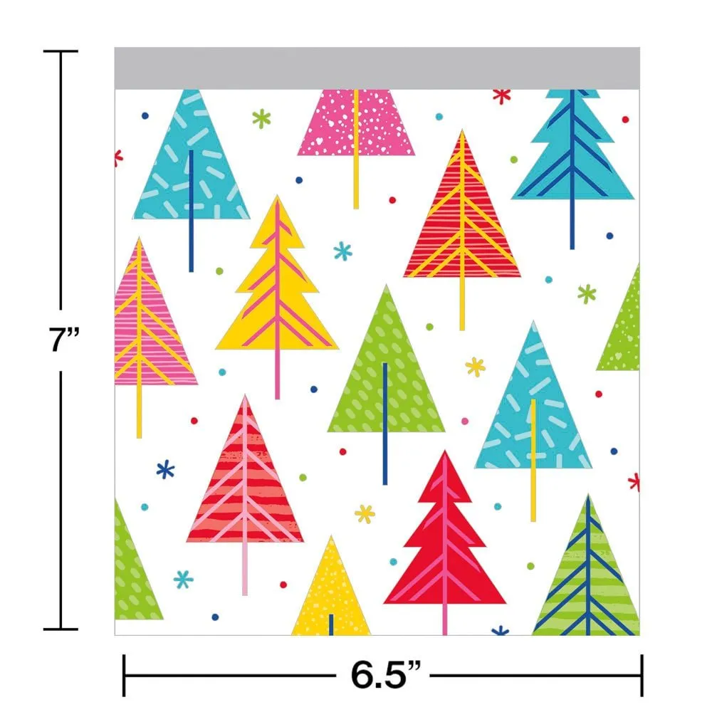 Holiday Party Favor Zippered Goodie Bags