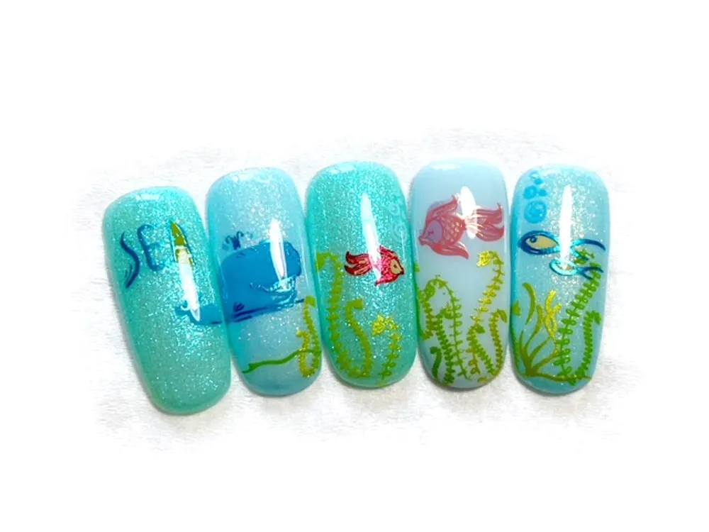 I Need Vitamin SEA (CjS-207) Steel Layered Nail Art Stamping Plate