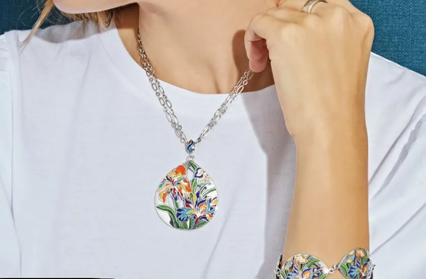 Iris Bloom Convertible Necklace