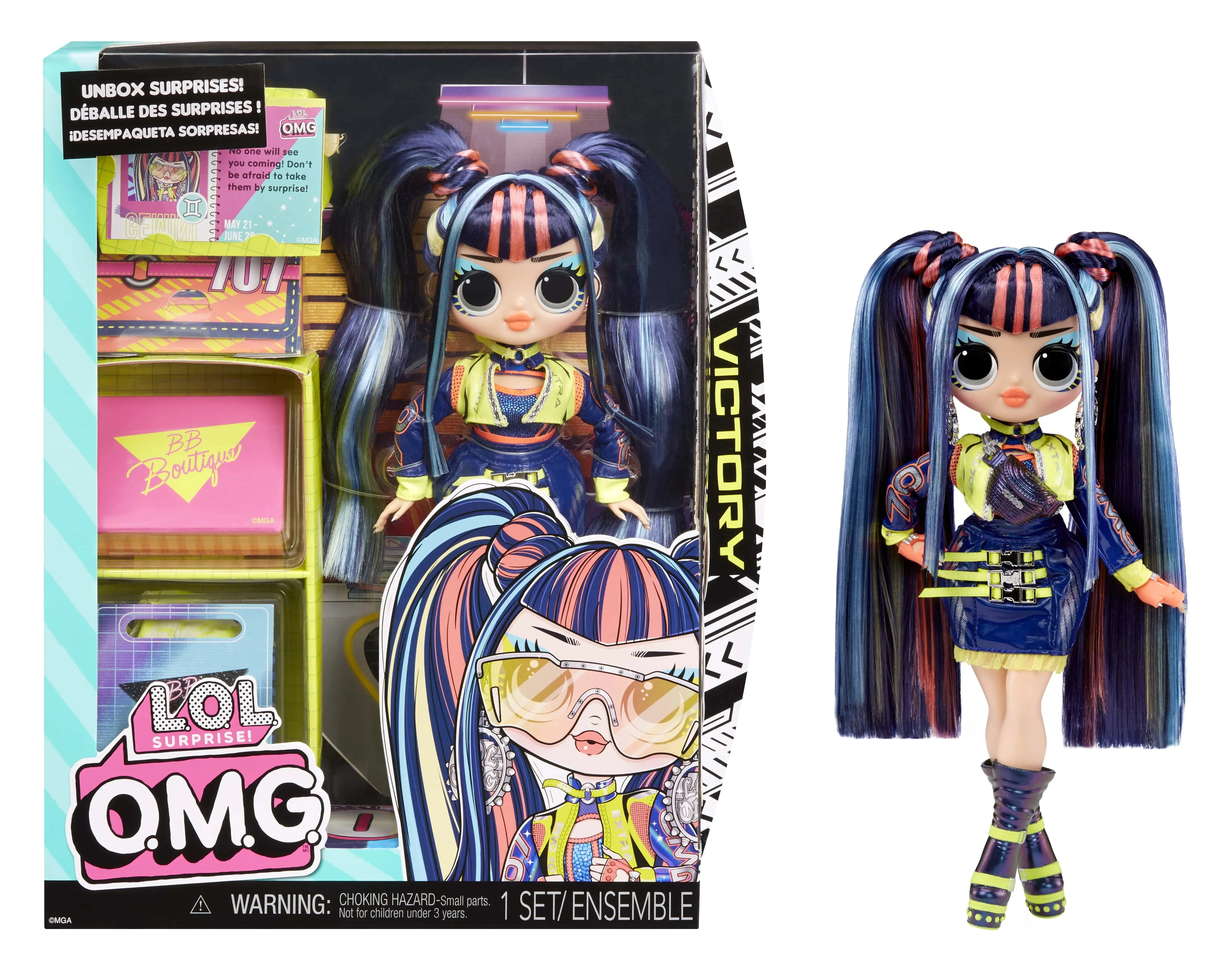 LOL Surprise OMG Victory Fashion Doll with Multiple Surprises and Accessories, Kids Toy Gift Ages 4 