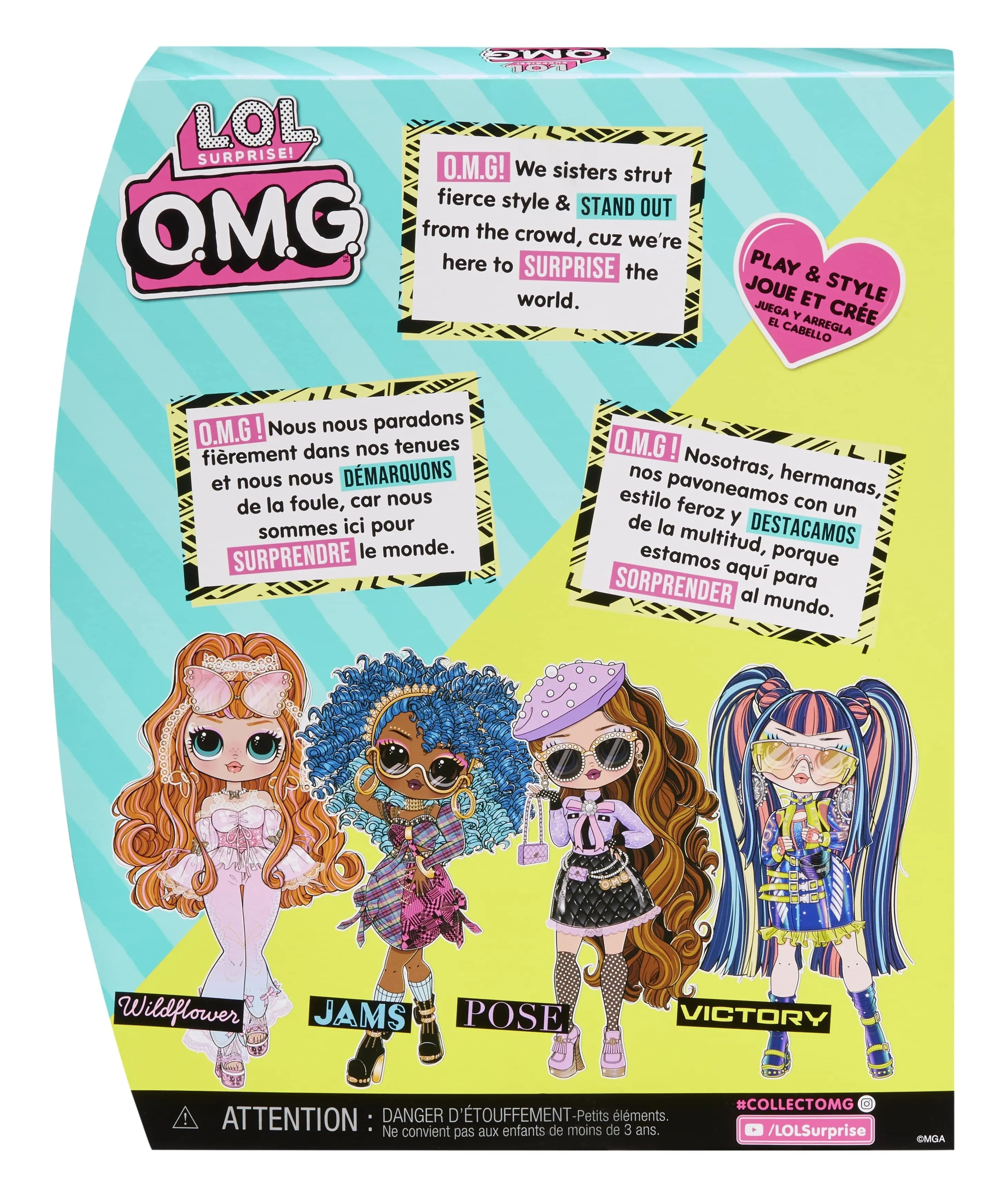 LOL Surprise OMG Victory Fashion Doll with Multiple Surprises and Accessories, Kids Toy Gift Ages 4 