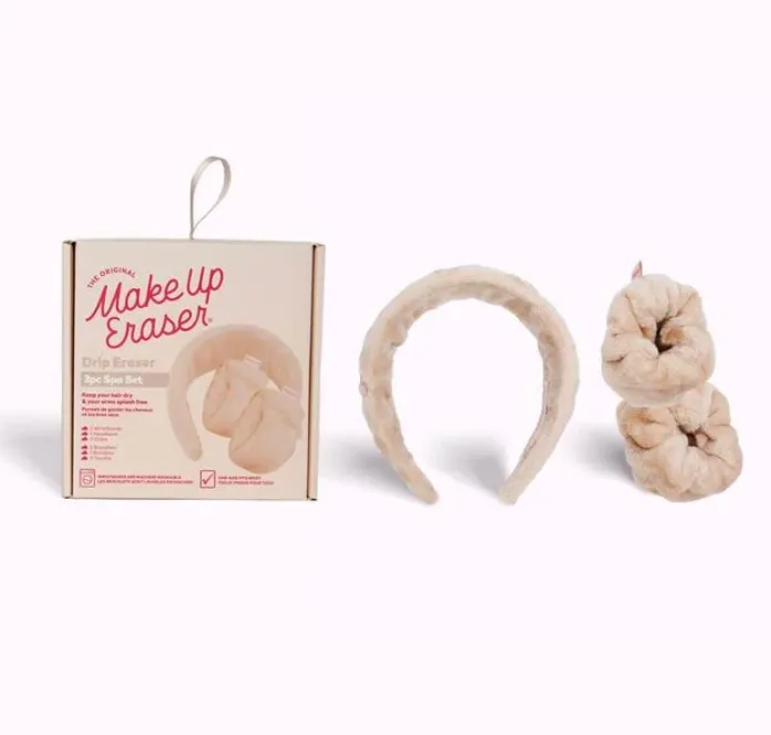 Makeup Eraser Headband & Wristband Kit - Sweet Cream