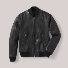 Military A-1 Pilot Leather Bomber Jacket For Men's